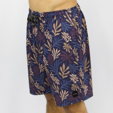 Carve Tully Elastic Waist Boardshorts - Navy