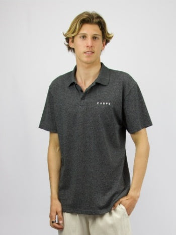 Carve Fairway SS Polo - Charcoal Marle