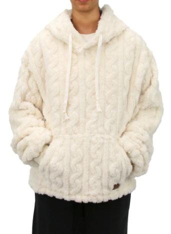 Carve Amara 2.0 Womens Pullover Hoodie Polar Fleece - Milk