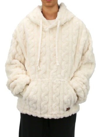 Carve Amara 2.0 Womens Pullover Hoodie Polar Fleece - Milk