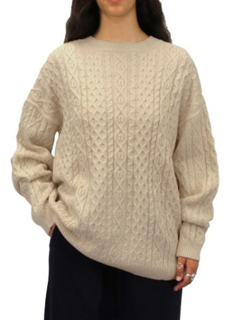 Carve Sadie Womens L/S Knit Jumper - Biscuit