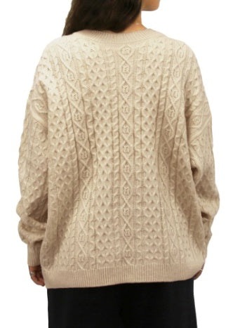 Carve Sadie Womens L/S Knit Jumper - Biscuit