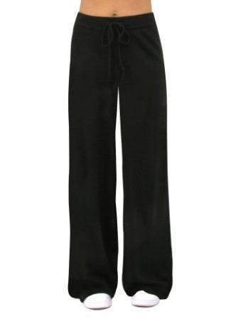 Carve Bella Womens Elastic Waist Knit Pant - Chocolate
