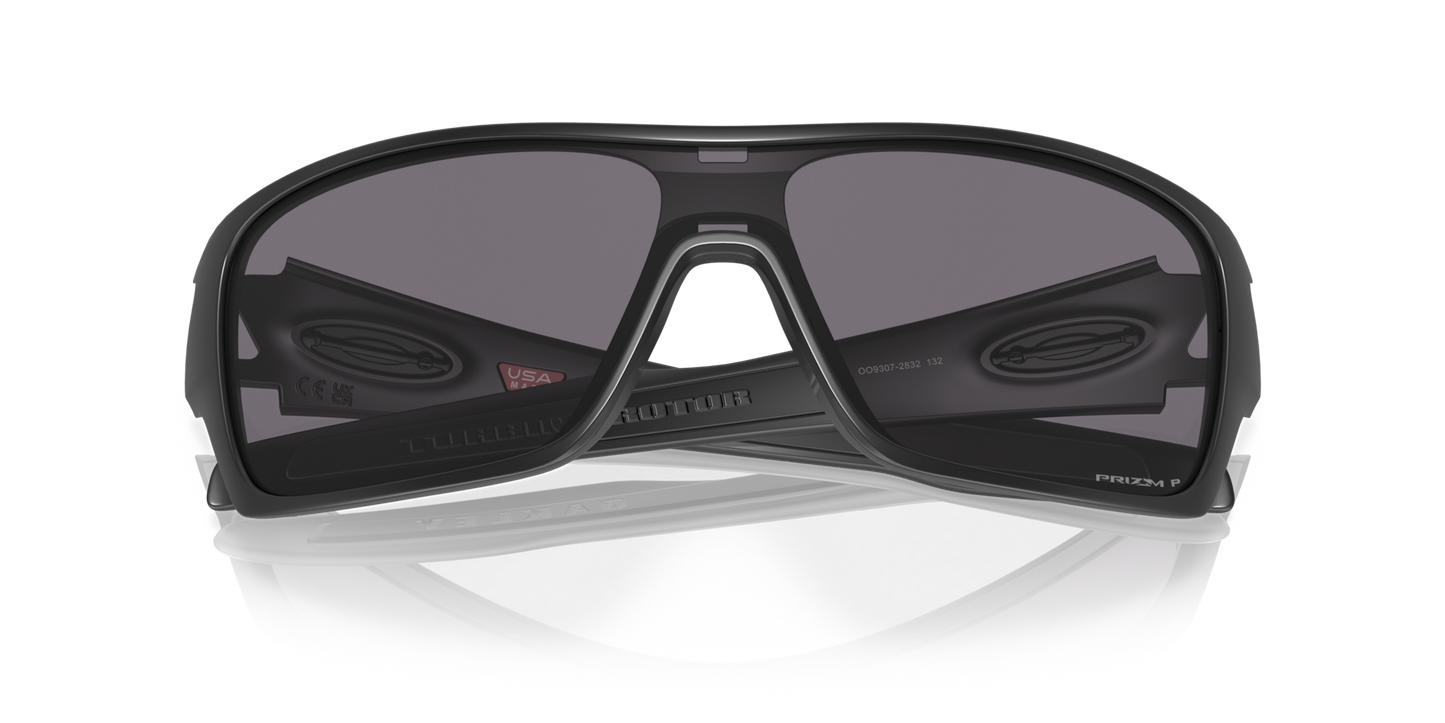 Oakley Turbine Rotor - Matte Black With Prizm Grey Polarized Lenses