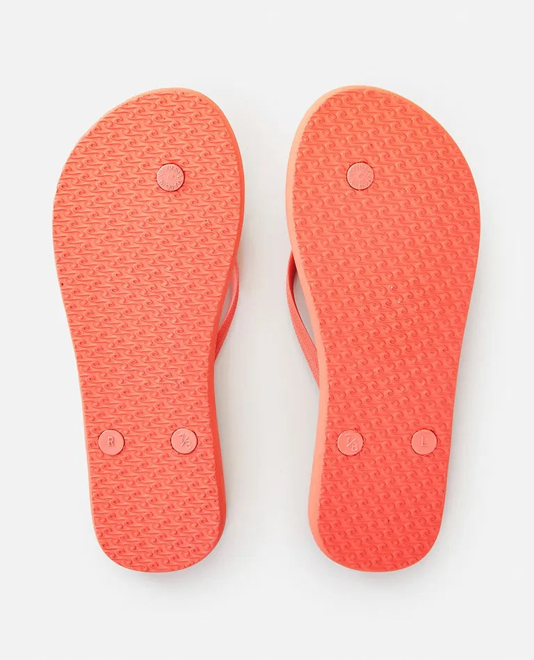 Rip Curl Melting Waves Thongs Girls - Light Pink