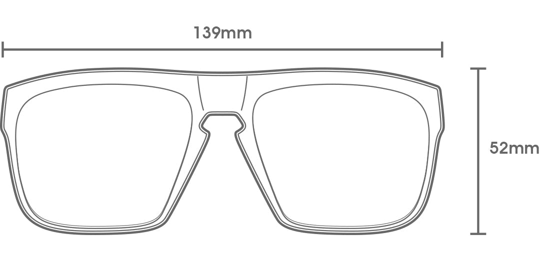 Carve Vendetta - Matt Black Polarized Blue Iridium Lens
