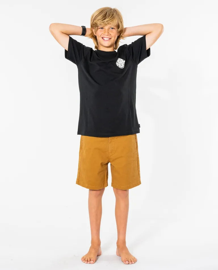 Rip Curl Wetsuit Icon Tee Boy - Black