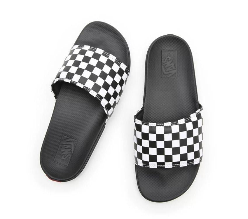 Vans La Costa Slide-On - (Checkerboard) True White/Black