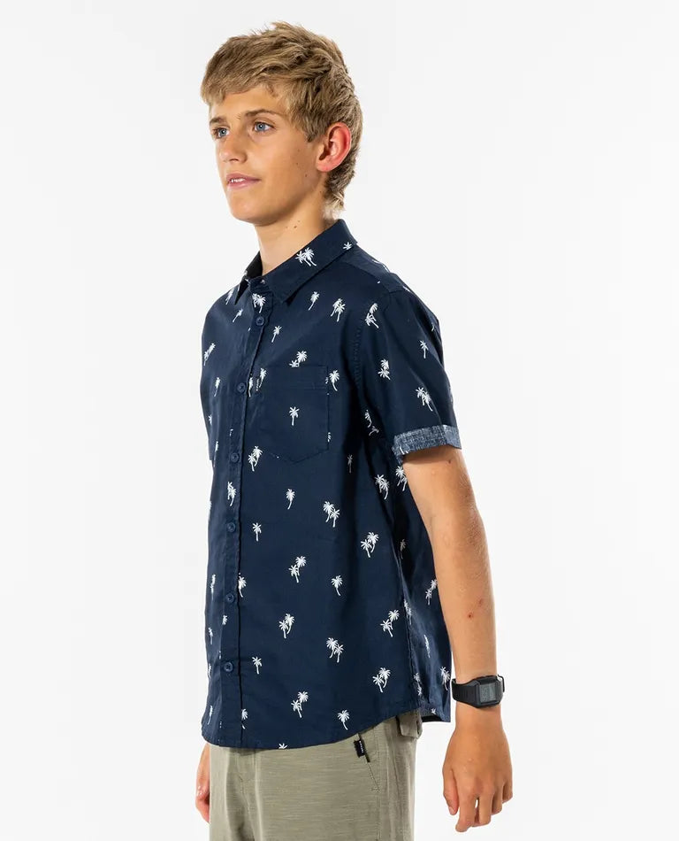 Rip Curl Paradise Palms Shirt Boys - Taupe