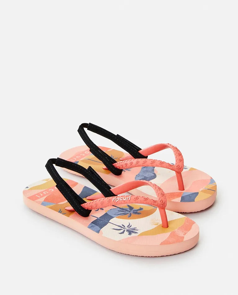 Rip Curl Melting Waves Thongs Girls - Light Pink