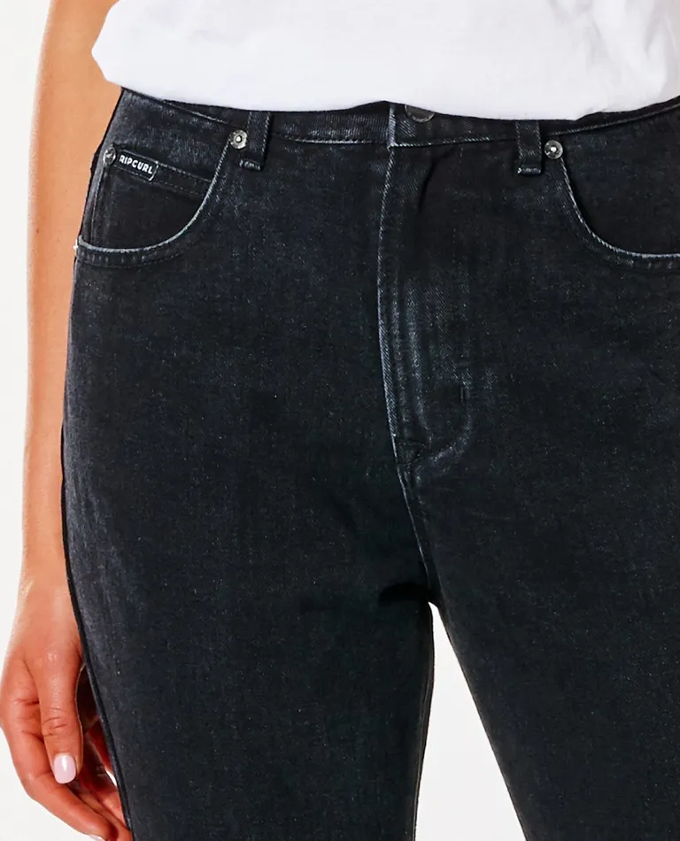 Rip Curl Breaker Straight Leg Jean - Washed Black