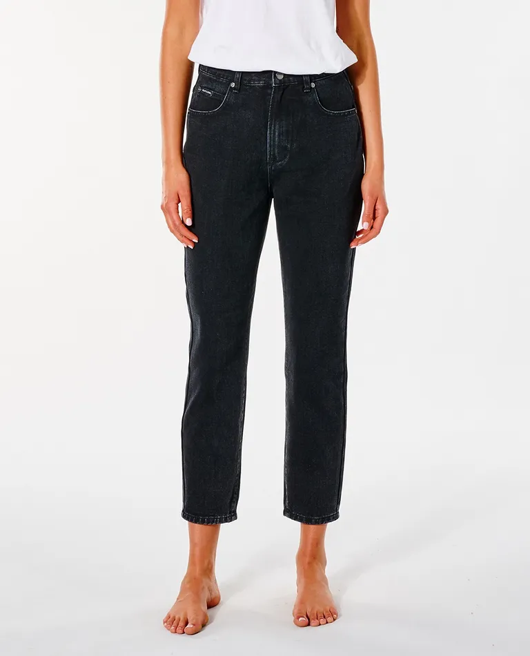 Rip Curl Breaker Straight Leg Jean - Washed Black