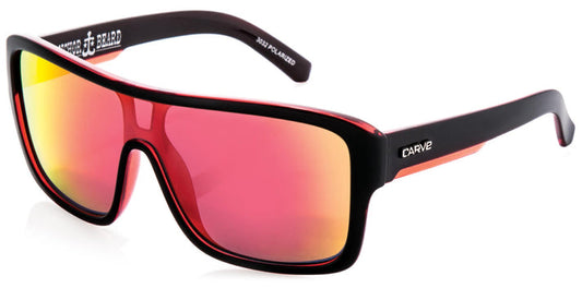 Carve Anchor Beard - Matt Black Red Iridium Polarized Lens