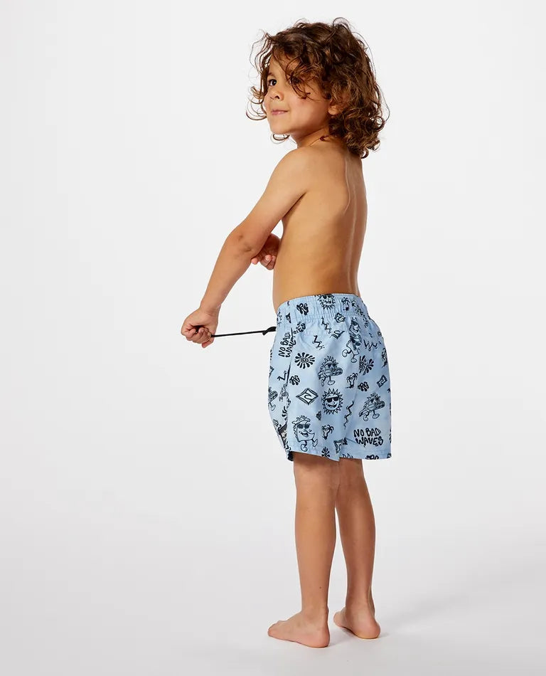 Rip Curl Micro Waves Dye Volley Boy - Bells Blue