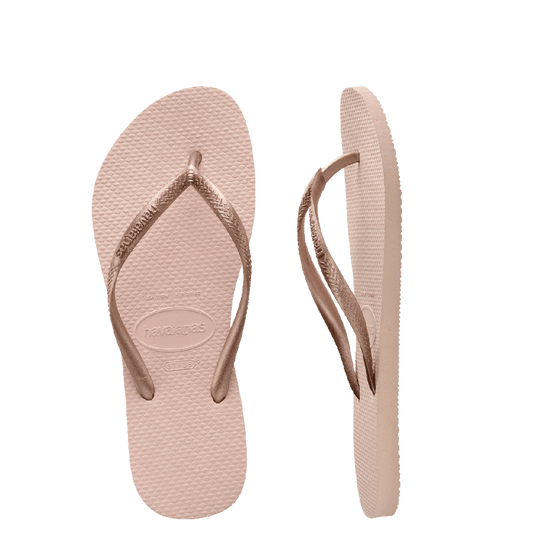 Havaianas Kids Slim Metallic Thongs - Ballet Rose