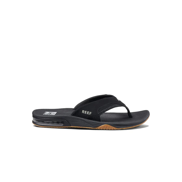 Reef Fanning Thong - Black/Silver