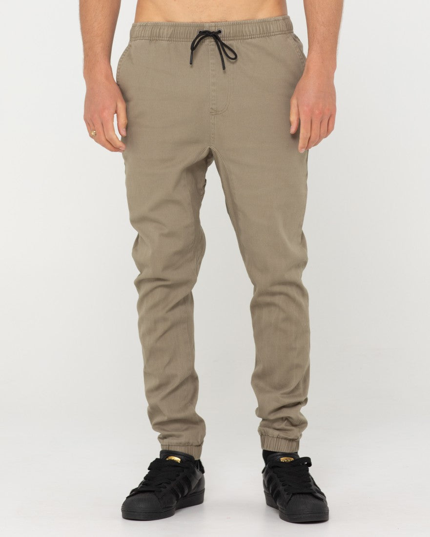 Rusty Hook Out Elastic Pant Boys - Vintage Khaki
