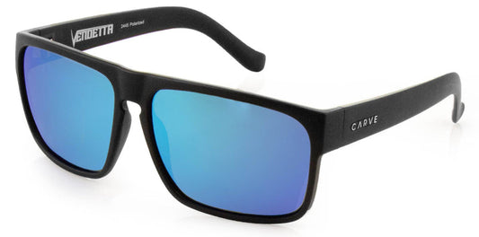 Carve Vendetta - Matt Black Polarized Blue Iridium Lens