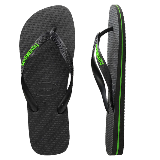 Havaianas Rubber Logo Thongs - Neon Green