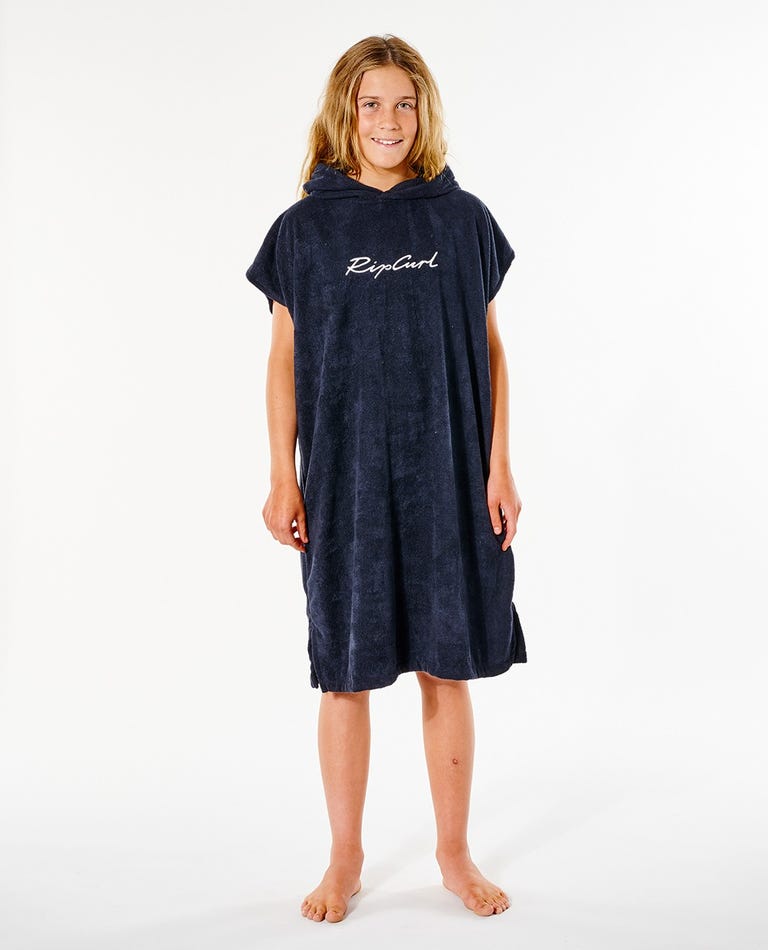 Rip Curl Script Hooded Towel - Girl - Black