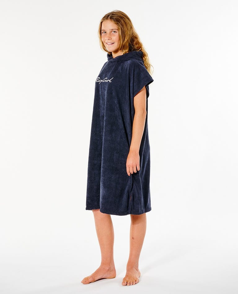 Rip Curl Script Hooded Towel - Girl - Black