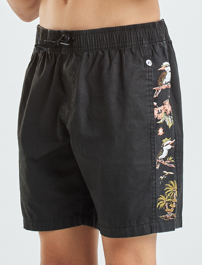 Mad Hueys Vacay Youth Volley 14" - Vintage Black